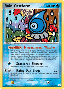 Rain Castform Hidden Legends card
