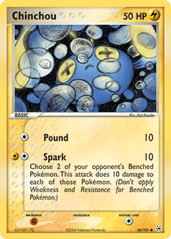 2004 Hidden Legends Chinchou #56