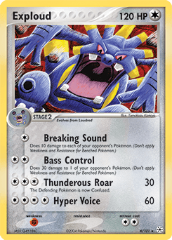 Exploud Hidden Legends card