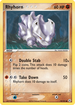 Rhyhorn Hidden Legends card