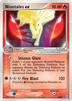 Ninetales ex Hidden Legends card