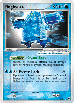 Regice ex Hidden Legends card