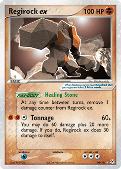 Regirock ex Hidden Legends card