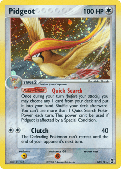 Pidgeot FireRed & LeafGreen card