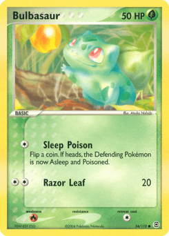 2004 FireRed & LeafGreen Bulbasaur #54