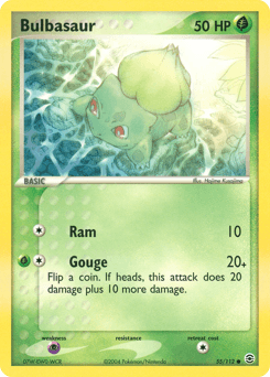 2004 FireRed & LeafGreen Bulbasaur #55