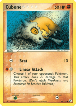 Cubone FireRed & LeafGreen card