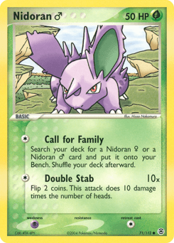 Nidoran ♂ FireRed & LeafGreen card