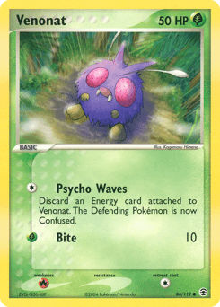 Venonat FireRed & LeafGreen card