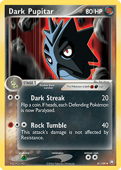Dark Pupitar Team Rocket Returns card