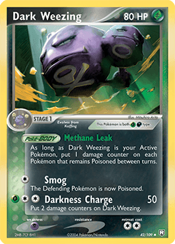 Dark Weezing Team Rocket Returns card