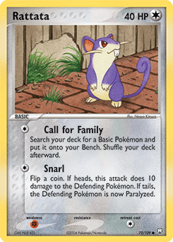 Rattata Team Rocket Returns card