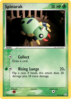 Spinarak Team Rocket Returns card