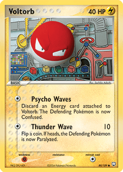 Voltorb Team Rocket Returns card