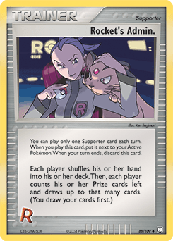 2004 Team Rocket Returns Rocket's Admin. #86