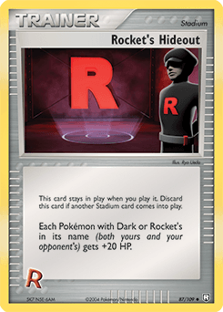 Rocket's Hideout Team Rocket Returns card