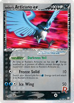 Rocket's Articuno ex Team Rocket Returns card