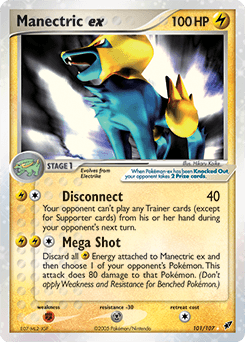 Manectric ex Deoxys card