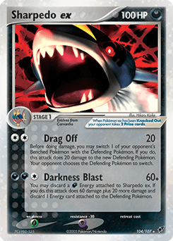 Sharpedo ex Deoxys card