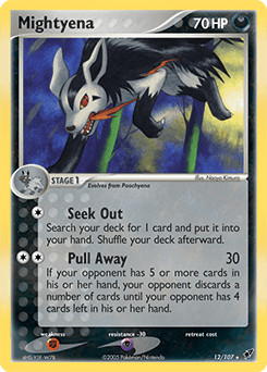 Mightyena Deoxys card