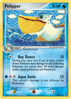 Pelipper δ Deoxys card