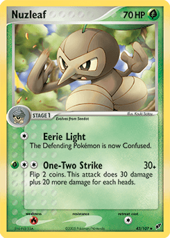 Nuzleaf Deoxys card