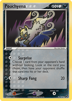 Poochyena Deoxys card