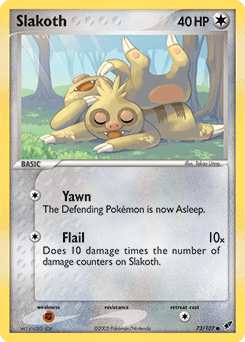Slakoth Deoxys card