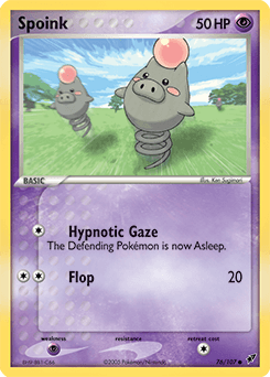 Spoink Deoxys card