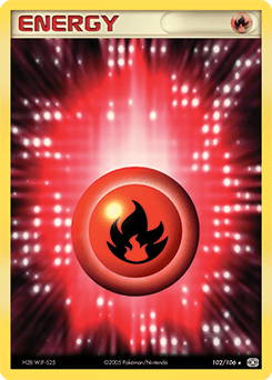 Fire Energy Emerald card