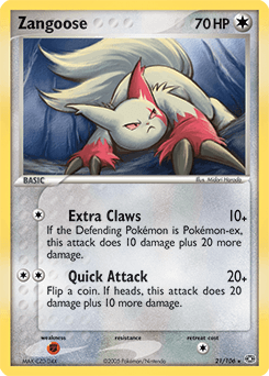 2005 Emerald Zangoose #21