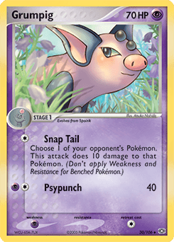 Grumpig Emerald card