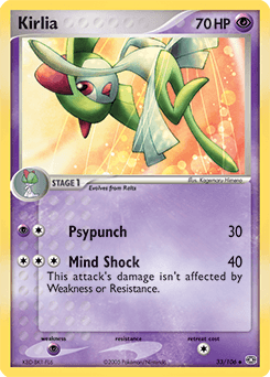 Kirlia Emerald card