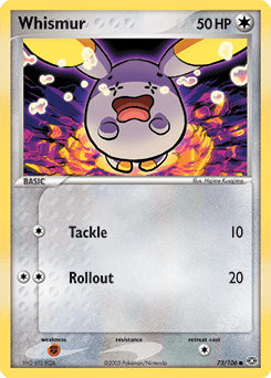 Whismur Emerald card