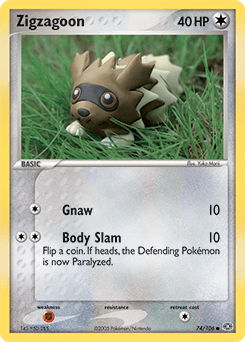 Zigzagoon Emerald card