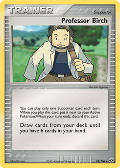 Professor Birch Emerald card