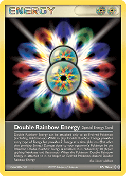 Double Rainbow Energy Emerald card