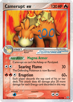 2005 Emerald Camerupt ex #92