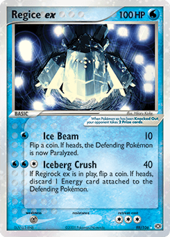 Regice ex Emerald card