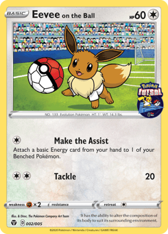2020 Pokémon Futsal Collection Eevee on the Ball #2