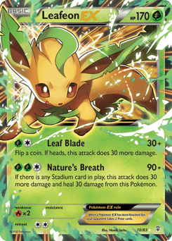 Leafeon ex Generations card