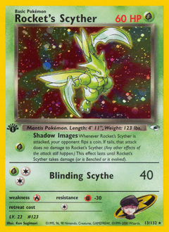 Rocket's Scyther Gym Heroes card