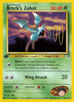 2000 Gym Heroes Brock's Zubat #24