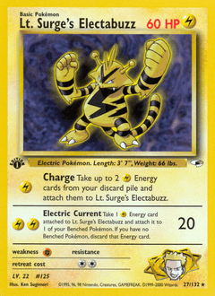 2000 Gym Heroes Lt. Surge's Electabuzz #27