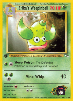Erika's Weepinbell Gym Heroes card