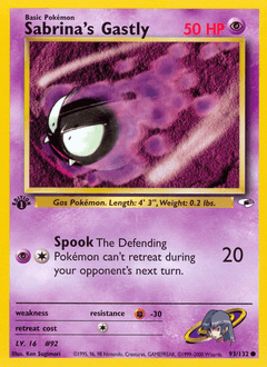 Sabrina's Gastly Gym Heroes card