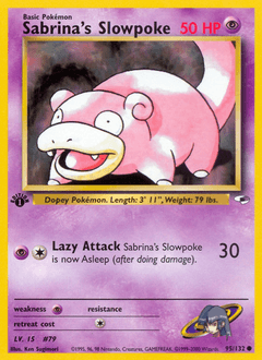 2000 Gym Heroes Sabrina's Slowpoke #95