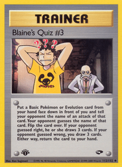 2000 Gym Challenge Blaine's Quiz #3 #112
