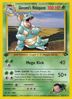 2000 Gym Challenge Giovanni's Nidoqueen #23
