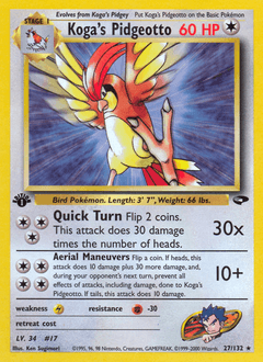 2000 Gym Challenge Koga's Pidgeotto #27